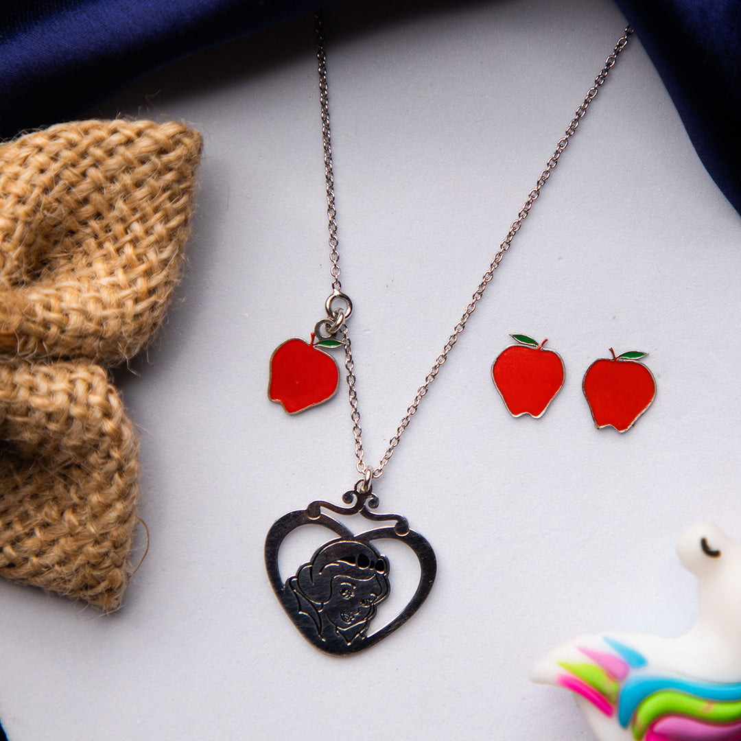 Snow White & the Apple Pendant Set