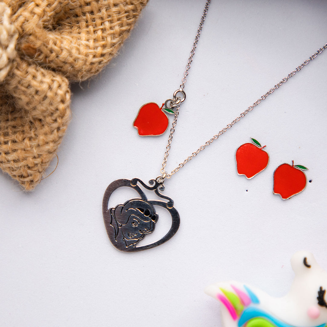 Snow White & the Apple Pendant Set