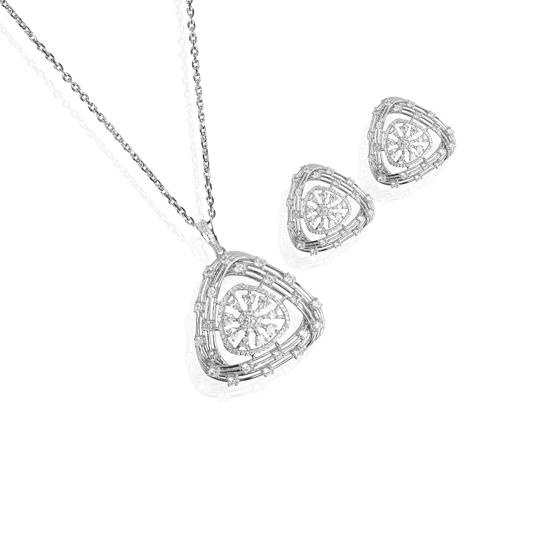 Charming Bedazzeled Pendant Set