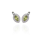 Sterling Silver Green Stone Jewellery Set for Women