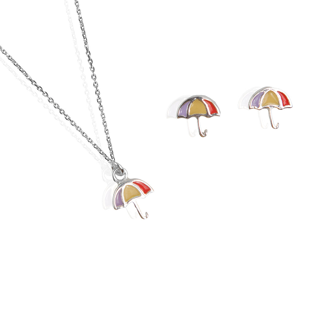 Cute Umbrella Pendant Set by Asesha Jewels