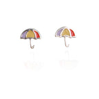 925 Sterling Silver Pendant Set with Enamel Design