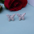 Beautiful Butterfly Shaped Silver Earrings