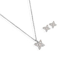 Butterfly Embellished Pendant Set