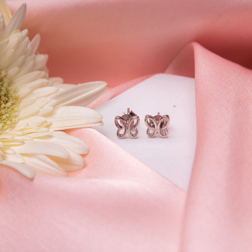 Butterfly Silhouette Studs