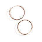 Chic Bangle Styled Rose Gold Hoops