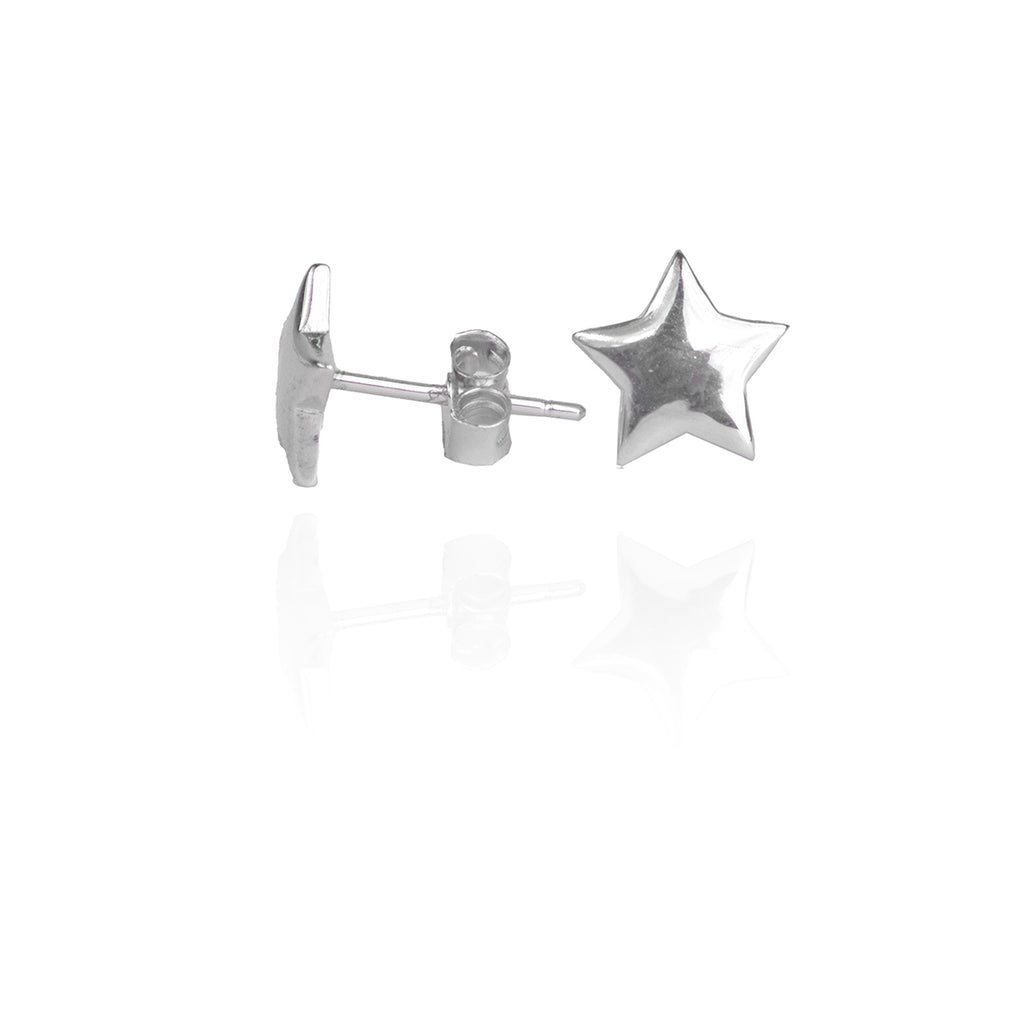 Classic Silver Star Studs