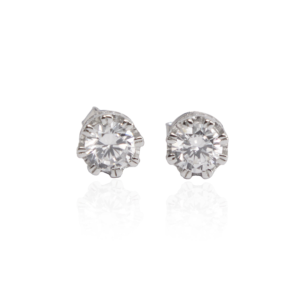 Classic Solitaire Silver Studs
