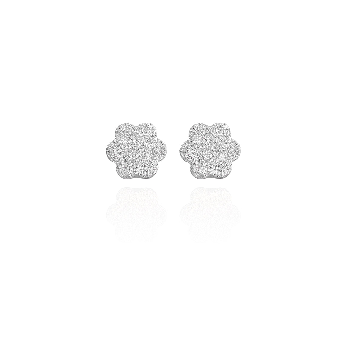 Classic Textured Flower Studs