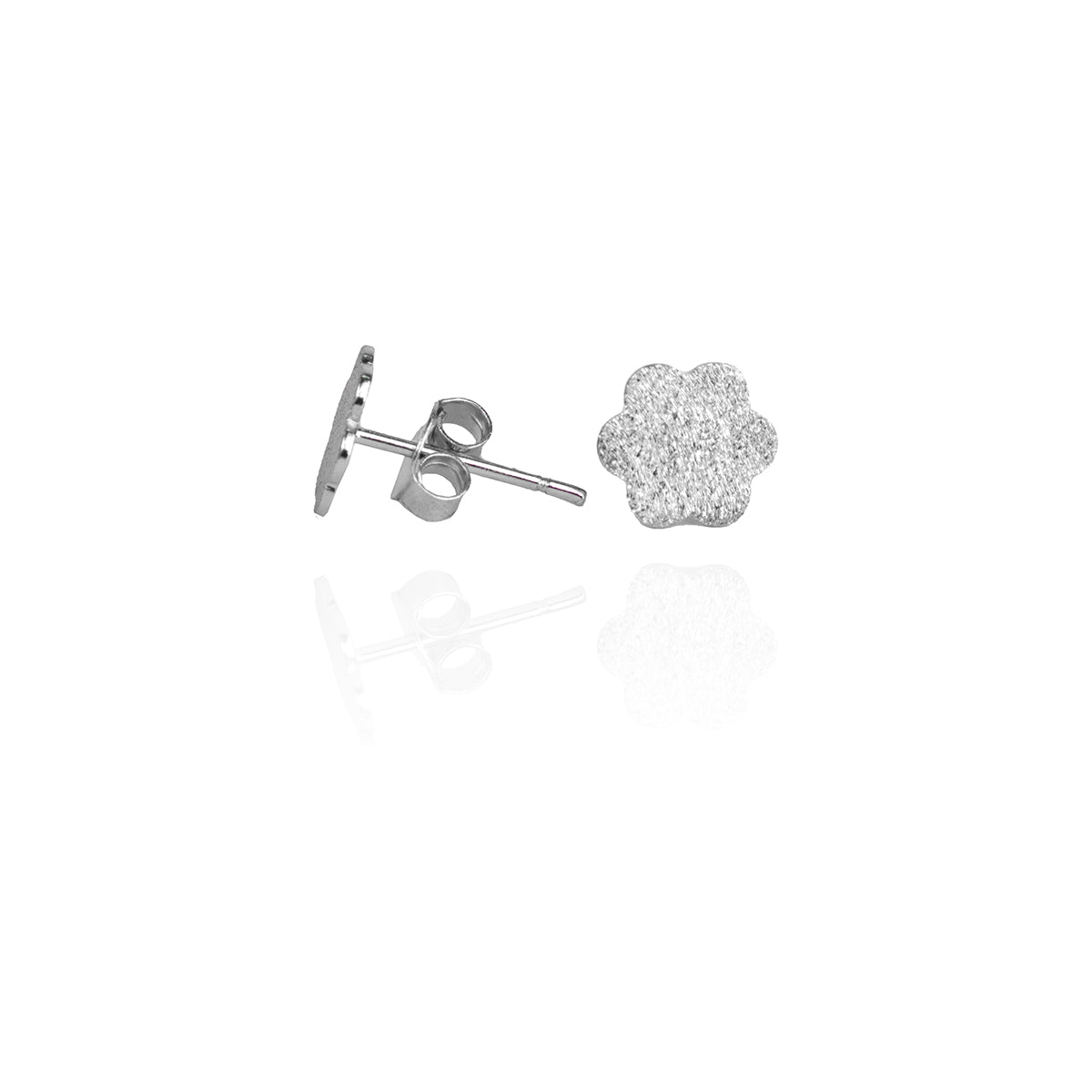 Classic Textured Flower Studs