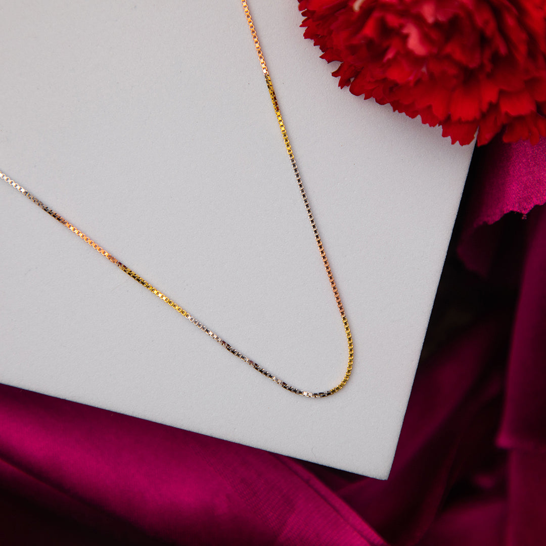 Classic Tri-color Silver Chain