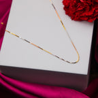 Classic Tri-color Silver Chain