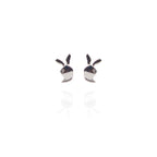 Cute Bunny Silver Studs