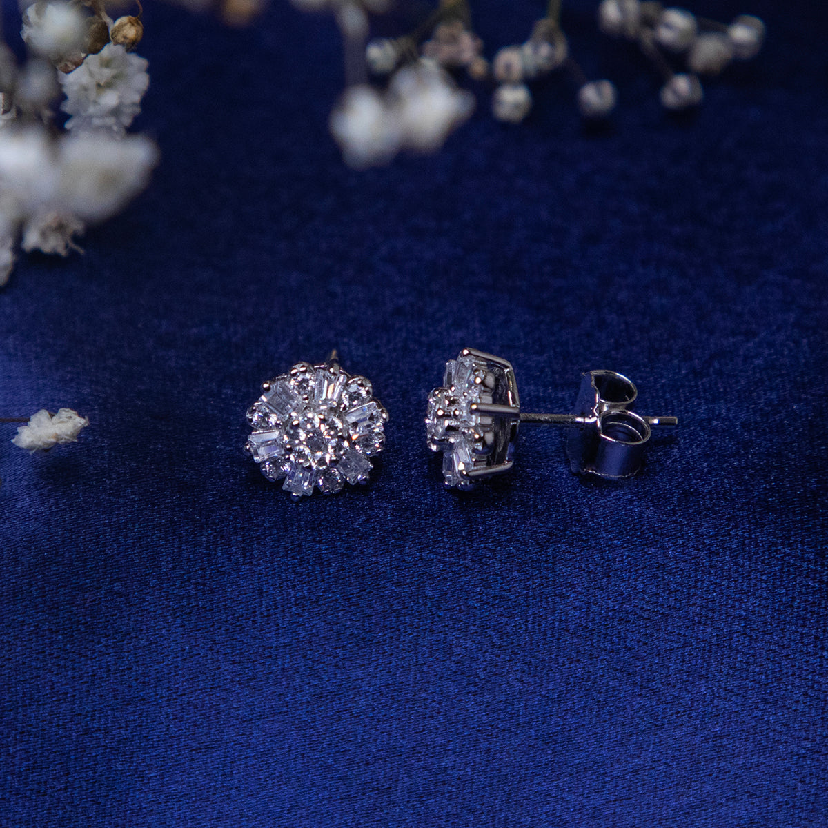 Diamond Wreath Studs