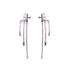 Elegant Silver Drop Ear Cuffs