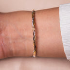 Elegant Twisted Silver Bracelet
