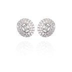Elegant White Stone Pendant Set