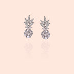 Fancy White Stone Earrings