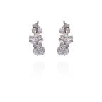 Fancy White Stone Earrings