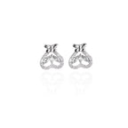 Fancy White Stone Pendant Set