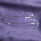 Geometric Silver Chain Earrings