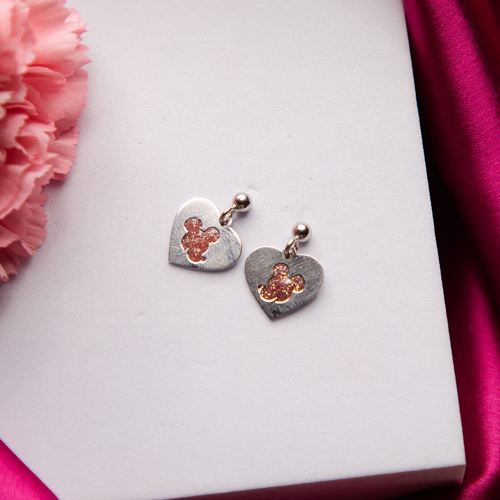 Glittering Mickey Mouse Studs