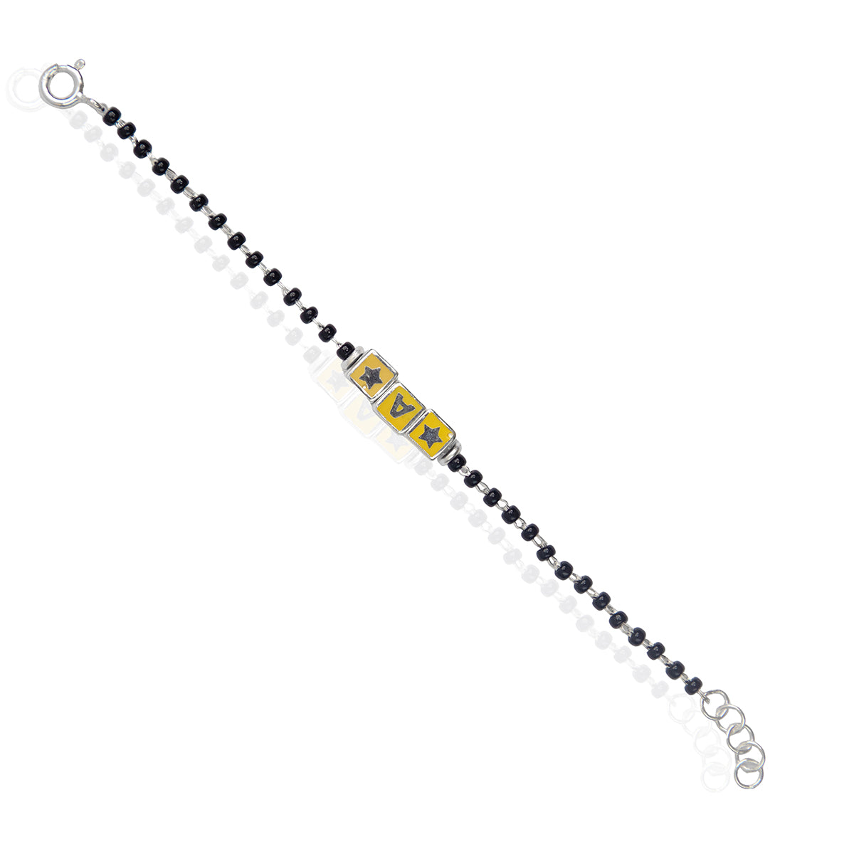 Golden Alphabet Block Kids Nazariya Bracelet