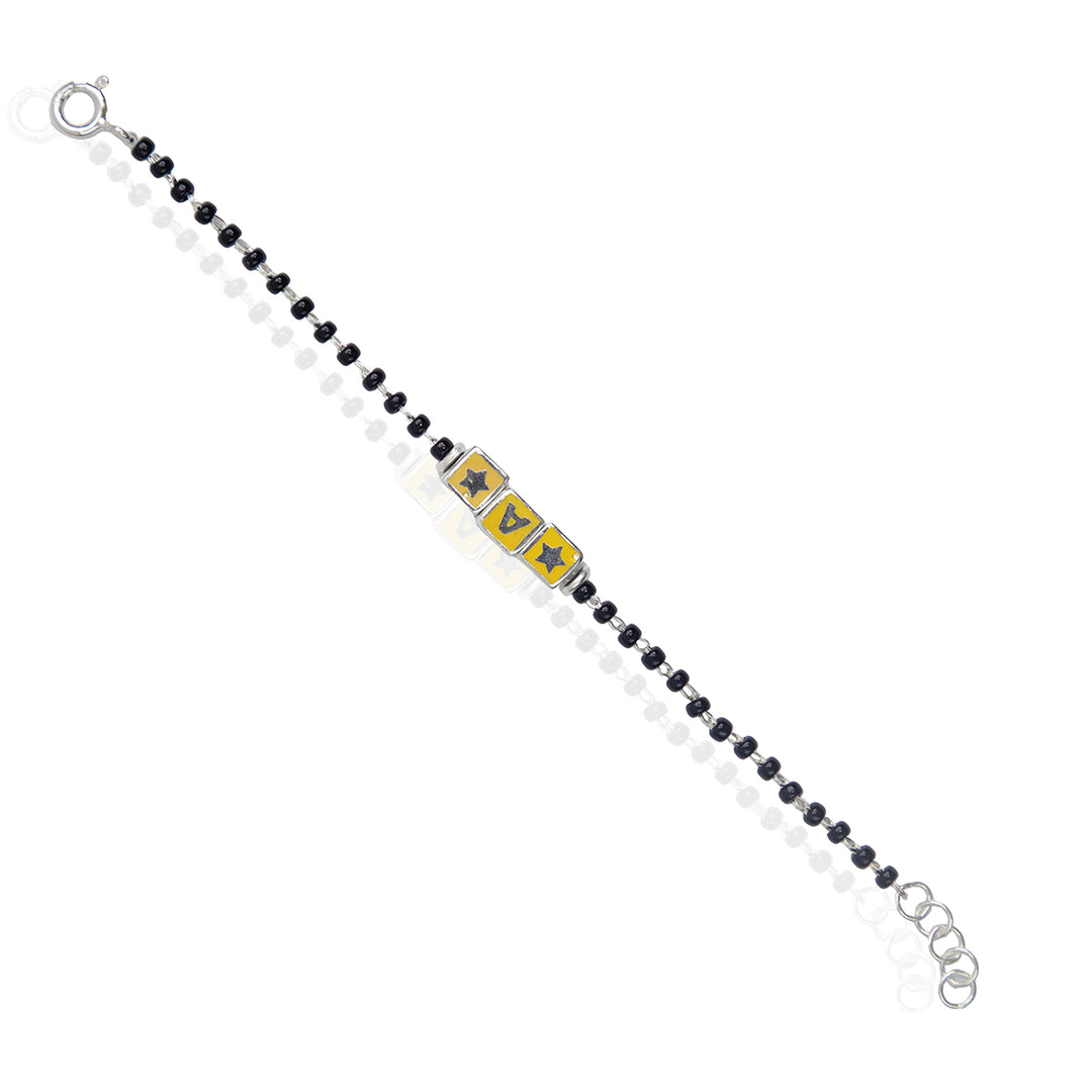 Golden Alphabet Block Kids Nazariya Bracelet