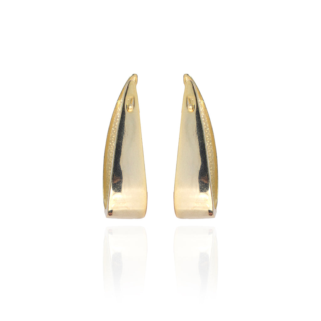 Golden Geometric Trendy Hoops
