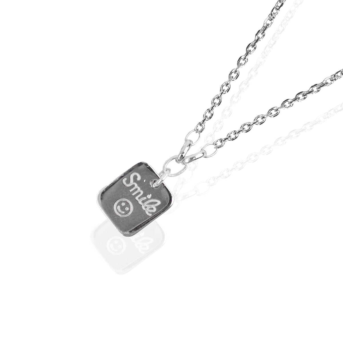 Just Smile Silver Pendant Chain