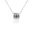 Multifacet Sterling Silver Dainty Pendant Chain