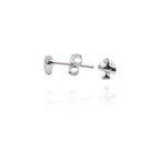 Mushroom Head Silver Studs