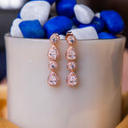 Party Starter Embellished Silver Drop Earrings