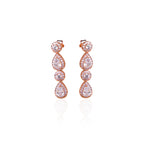 Party Starter Embellished Silver Drop Earrings