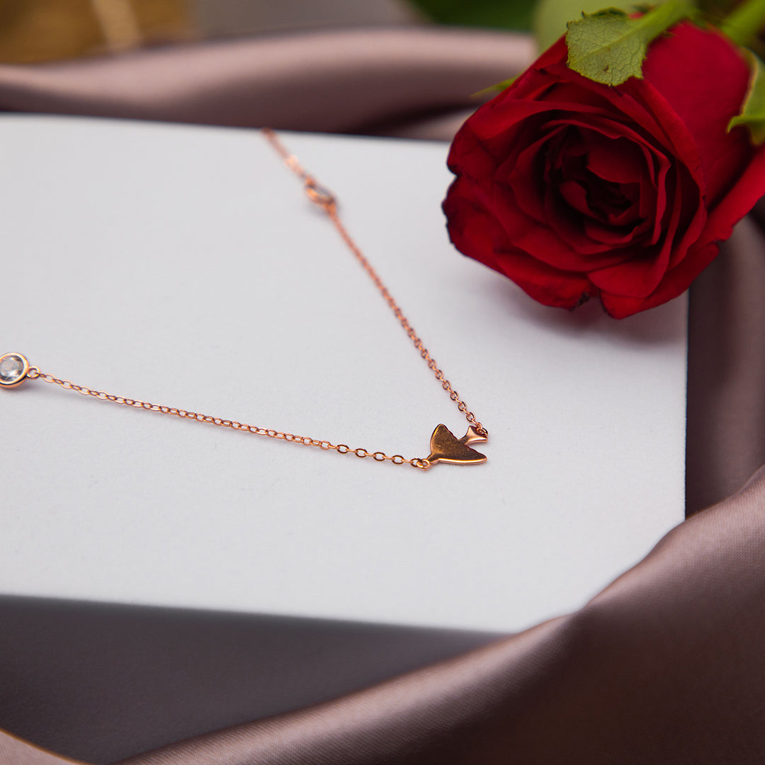 Sea Wanderer Rose Gold Pendant Chain