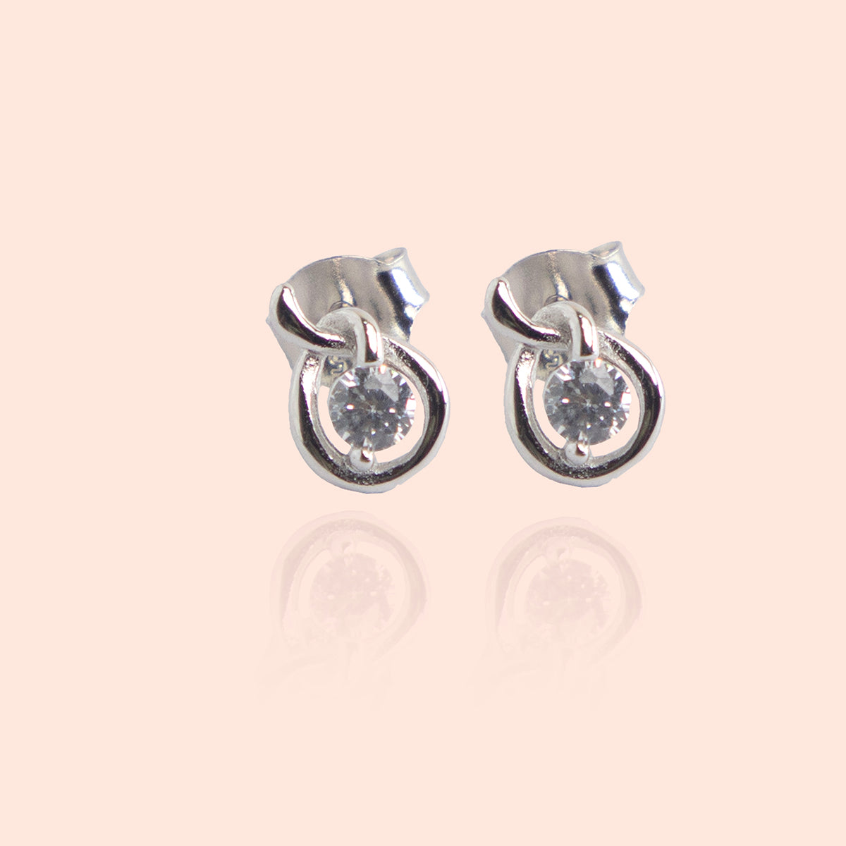Silver Knot Studs