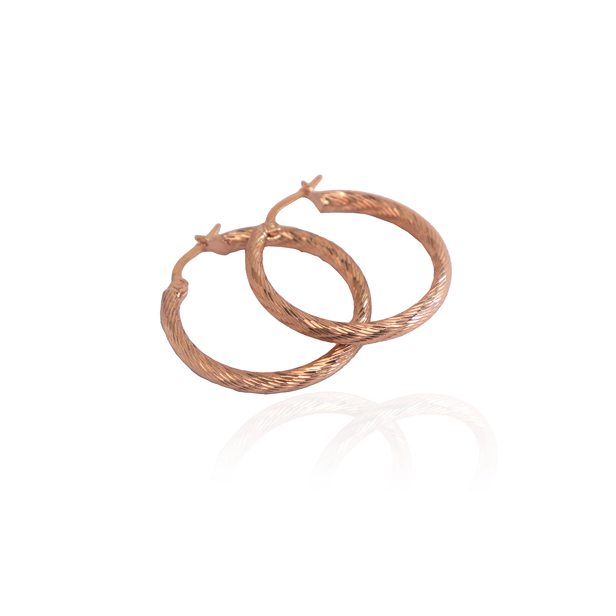 Statement Textured Gold Hoops