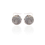Statement Tribal Round Silver Earrings