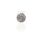 Statement Tribal Round Silver Earrings