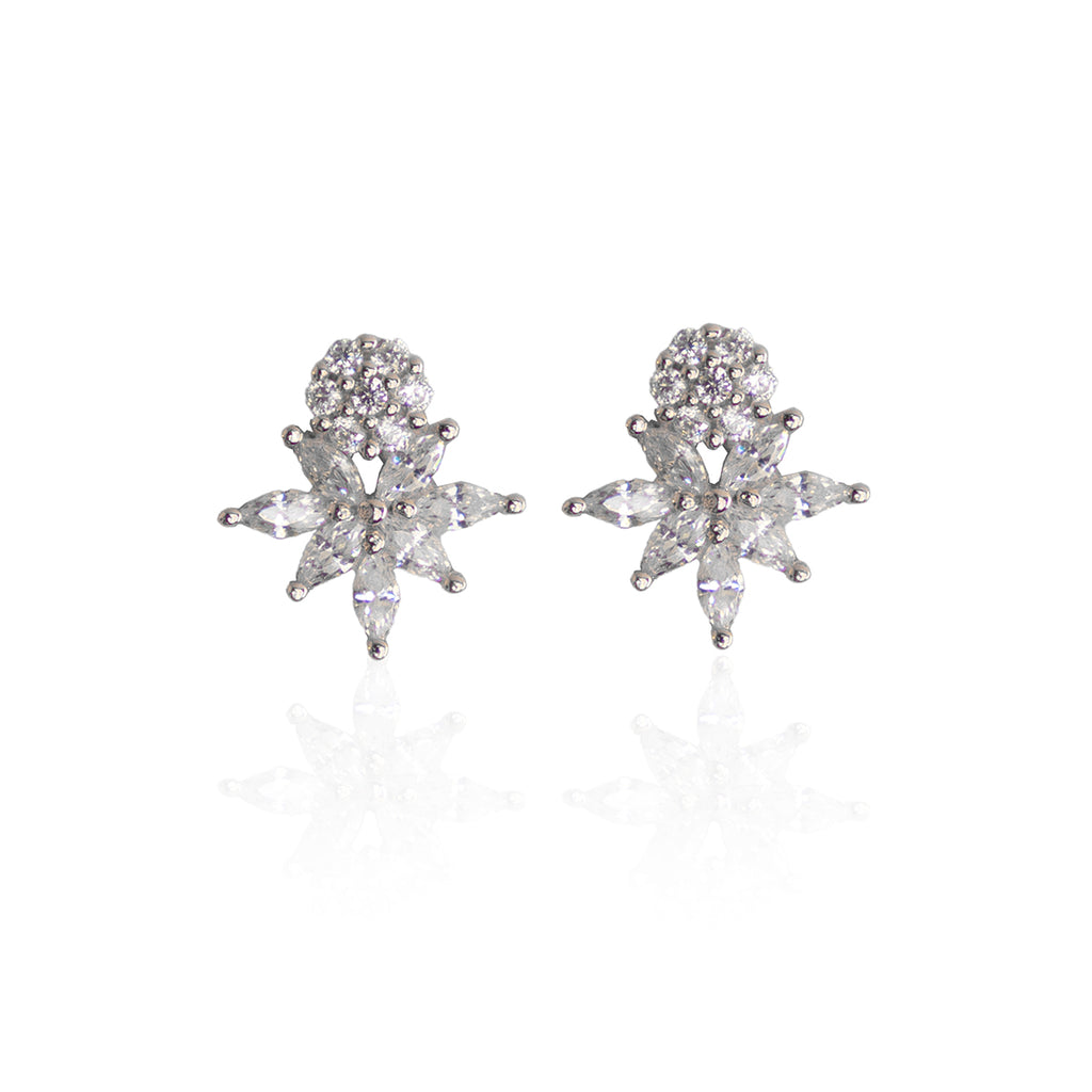 Sterling Silver Prismatic Studs