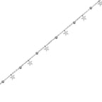 Sterling Silver Star Charm Bracelet