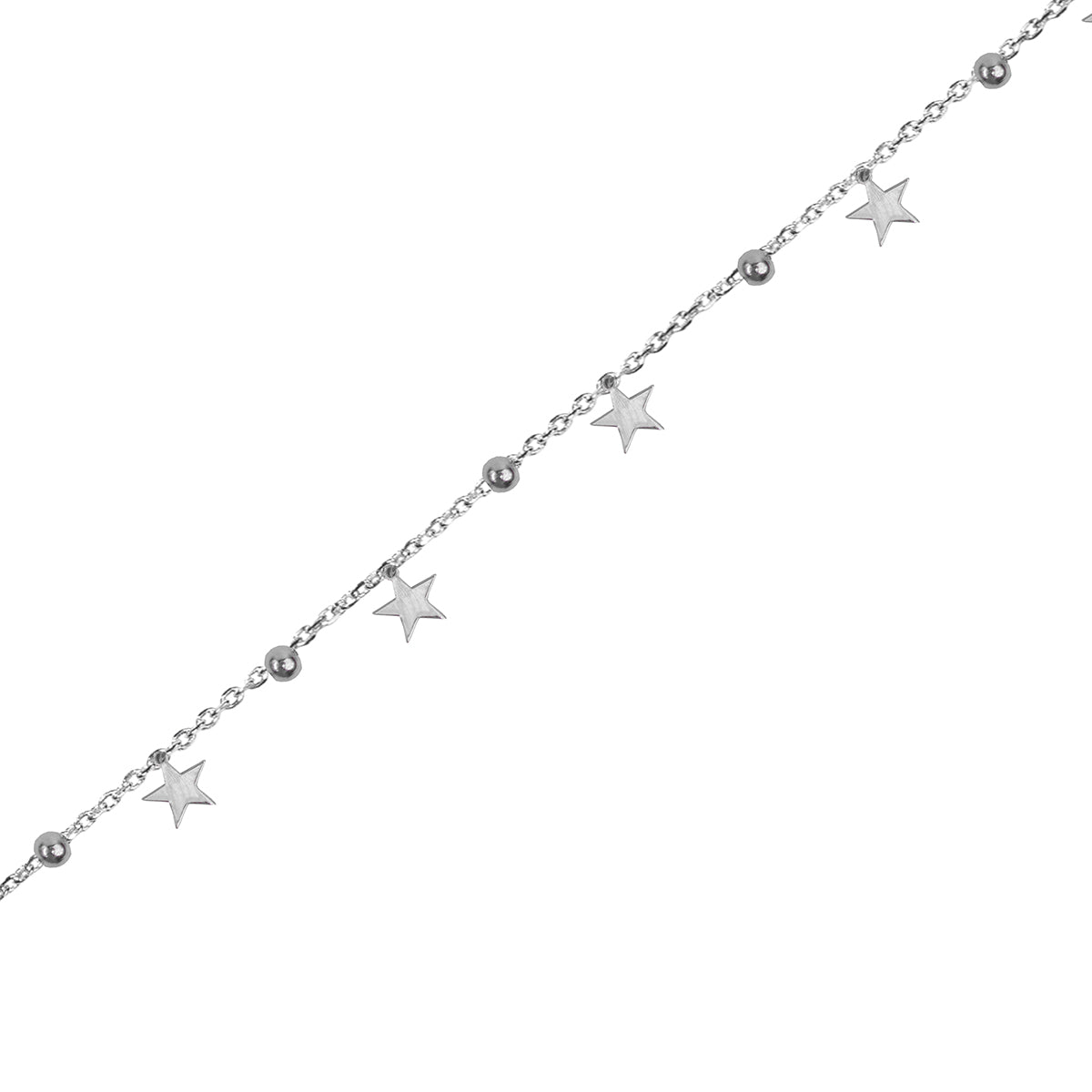 Sterling Silver Star Charm Bracelet