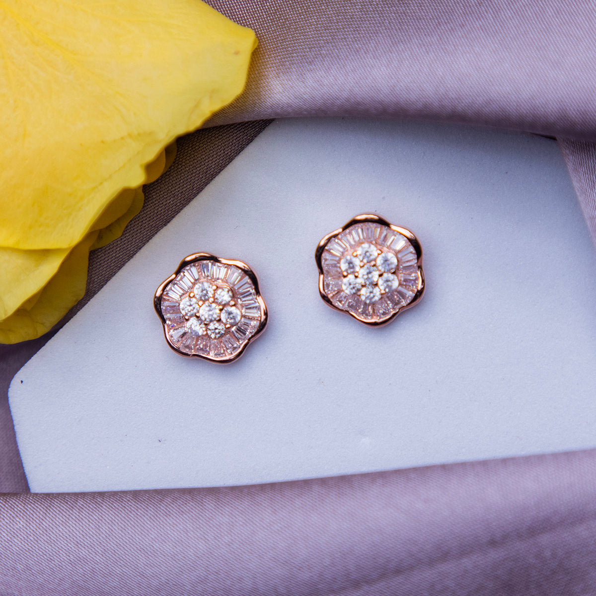 Tarnish Free Rose Gold Studs