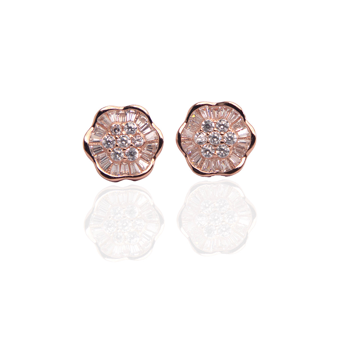 Tarnish Free Rose Gold Studs